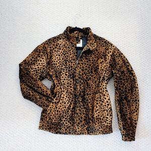 URBAN OUTFITTERS | Leopard Bomber Jacket